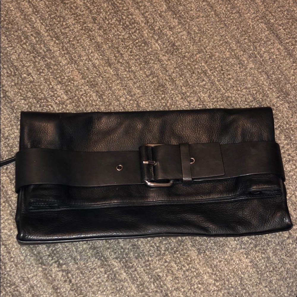 All saints buckle clutch